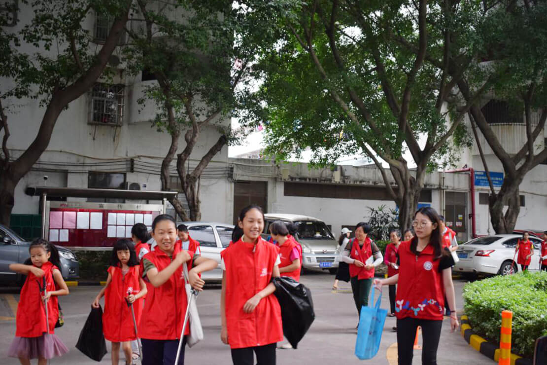 北头社区青少年义起GO环保宣传活动