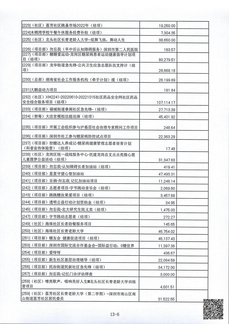 春暖社工2022年度财务审计报告