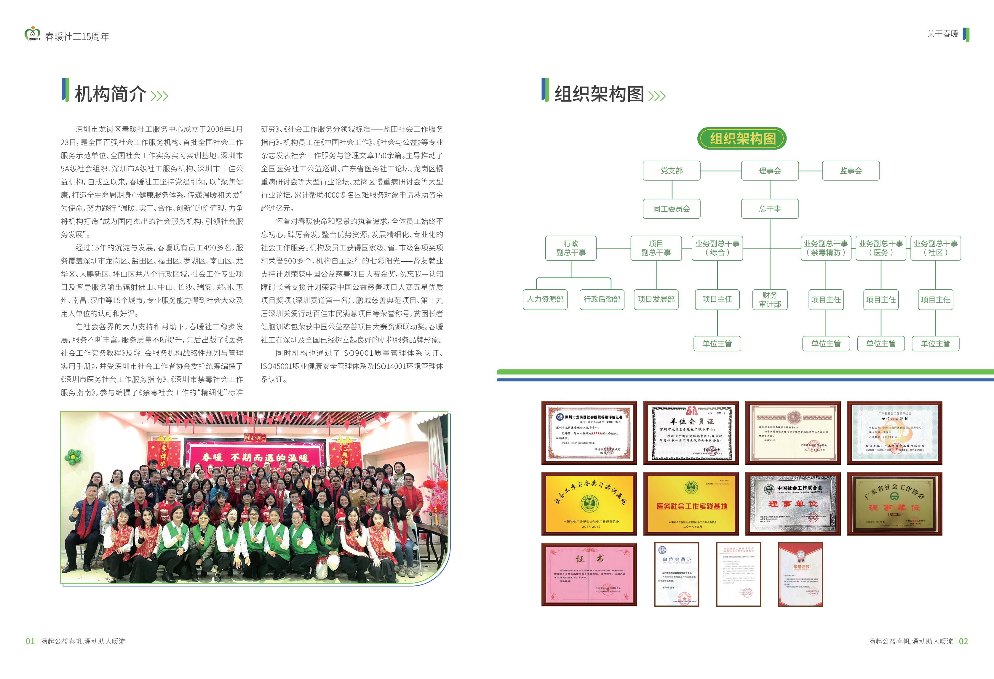 春暖社工十五周年特刊