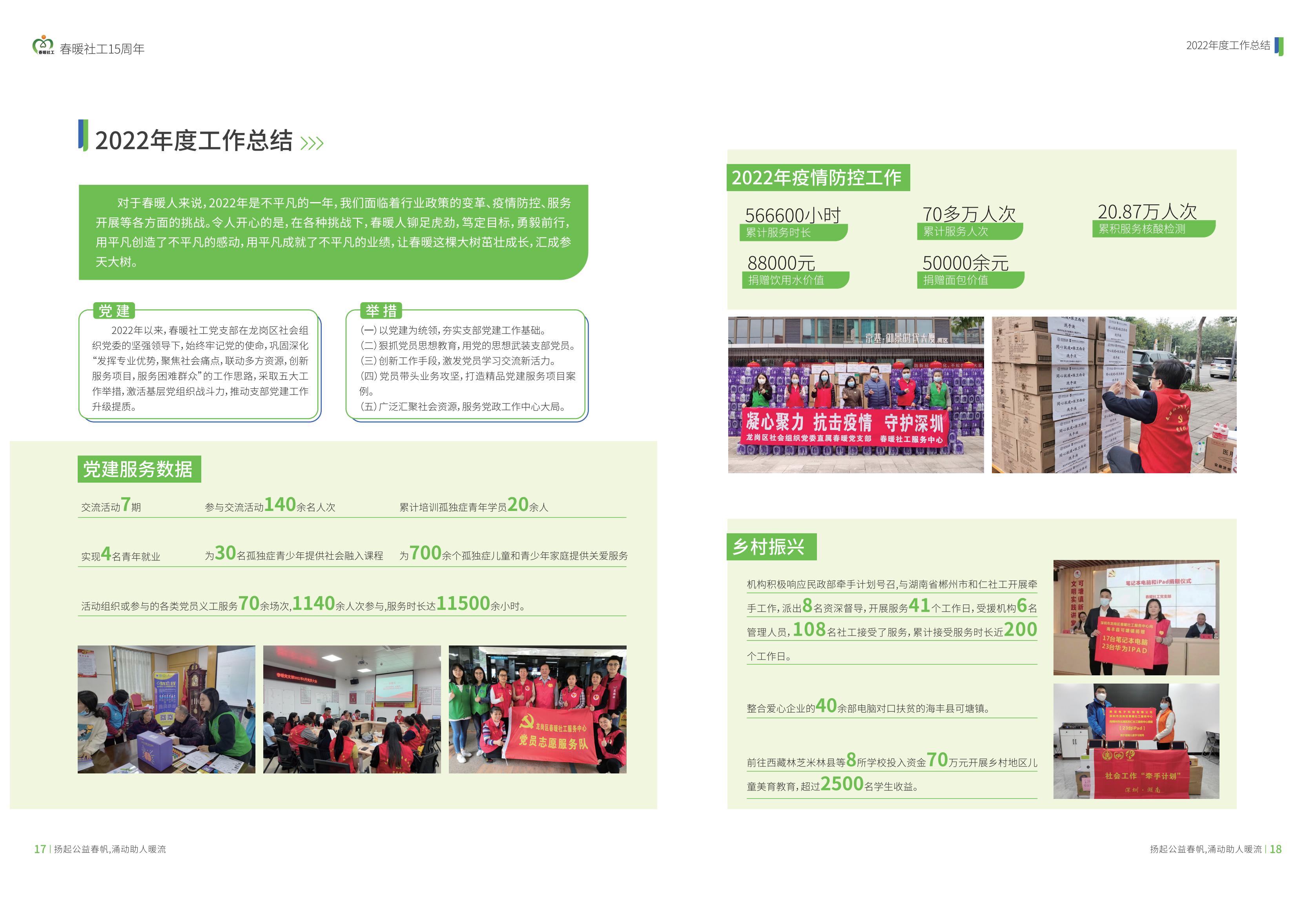 春暖社工十五周年特刊