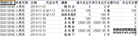 翠湖社区2014年11-12月收入支出明细帐